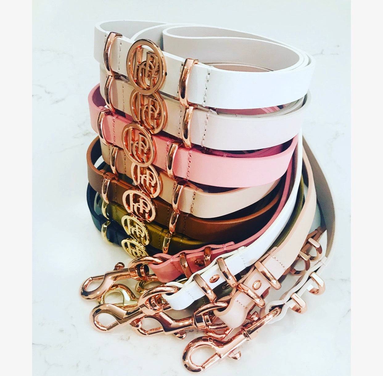 Leather Dog Lead - Midnight