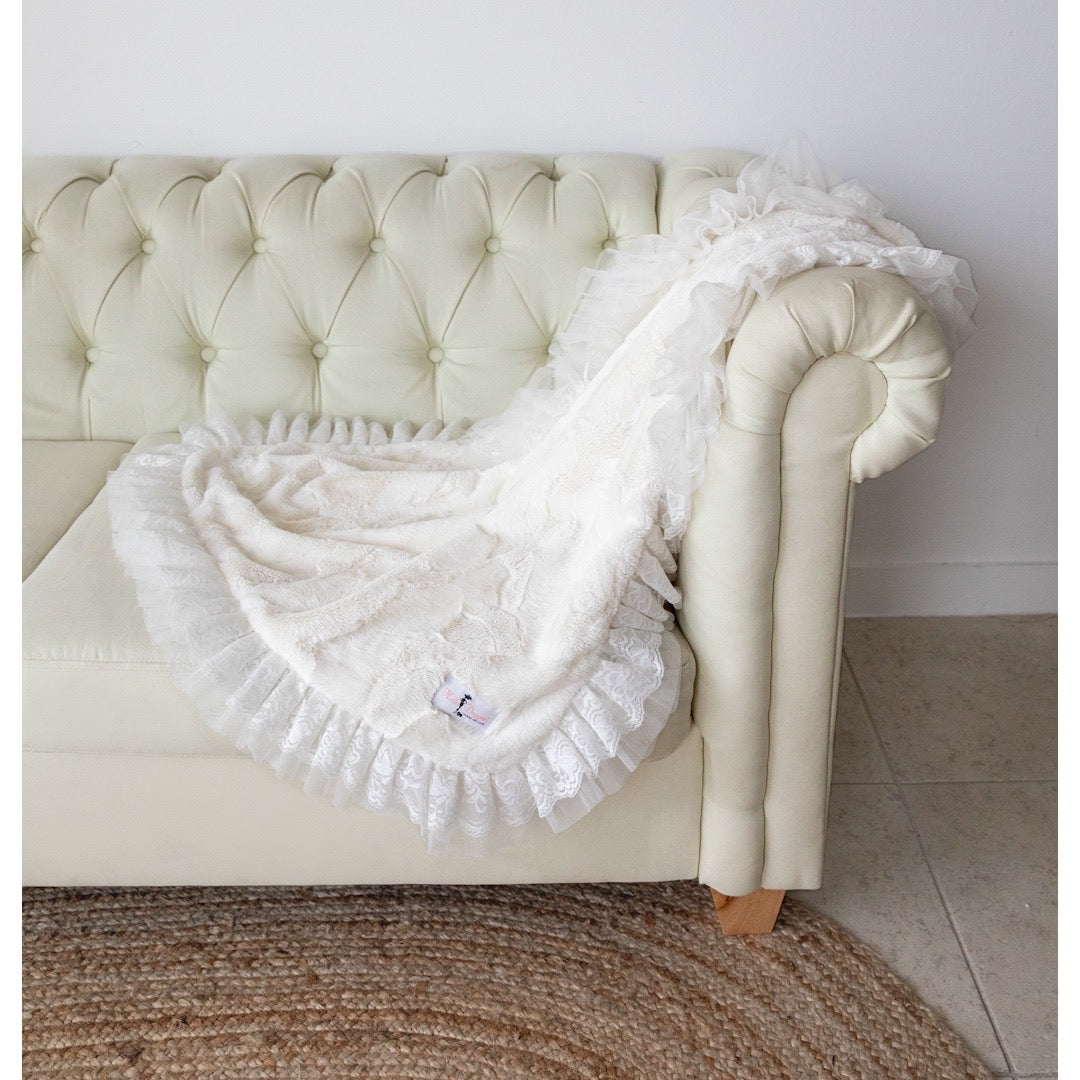 Hello Doggie Romantic Satin Heaven Dog Blanket