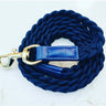 Dog Lead Indigo Blue Plaited