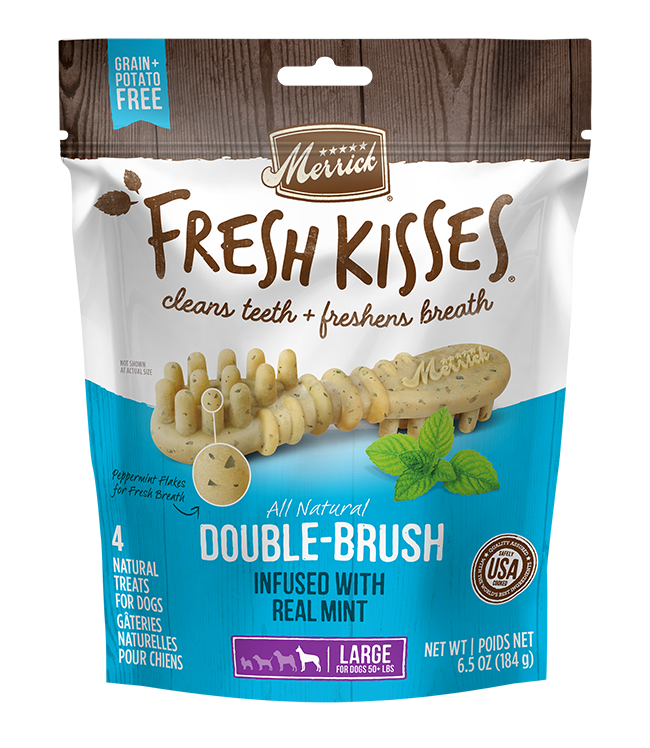 Merrick Fresh Kisses Mint Dental Treats For Large Dogs (11.5oz) (7Ct)