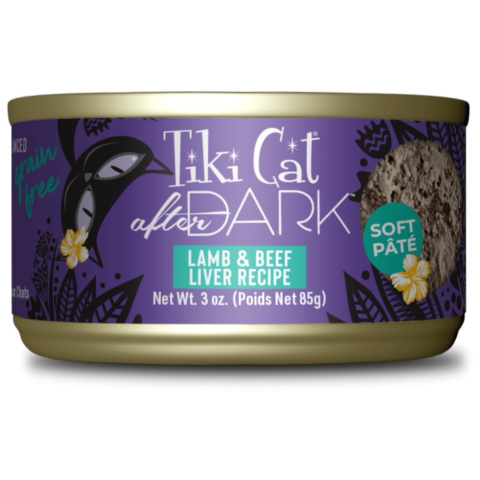 Tikicat Adult After Dark Lamb and Beef Liver Soft Pate (3oz)