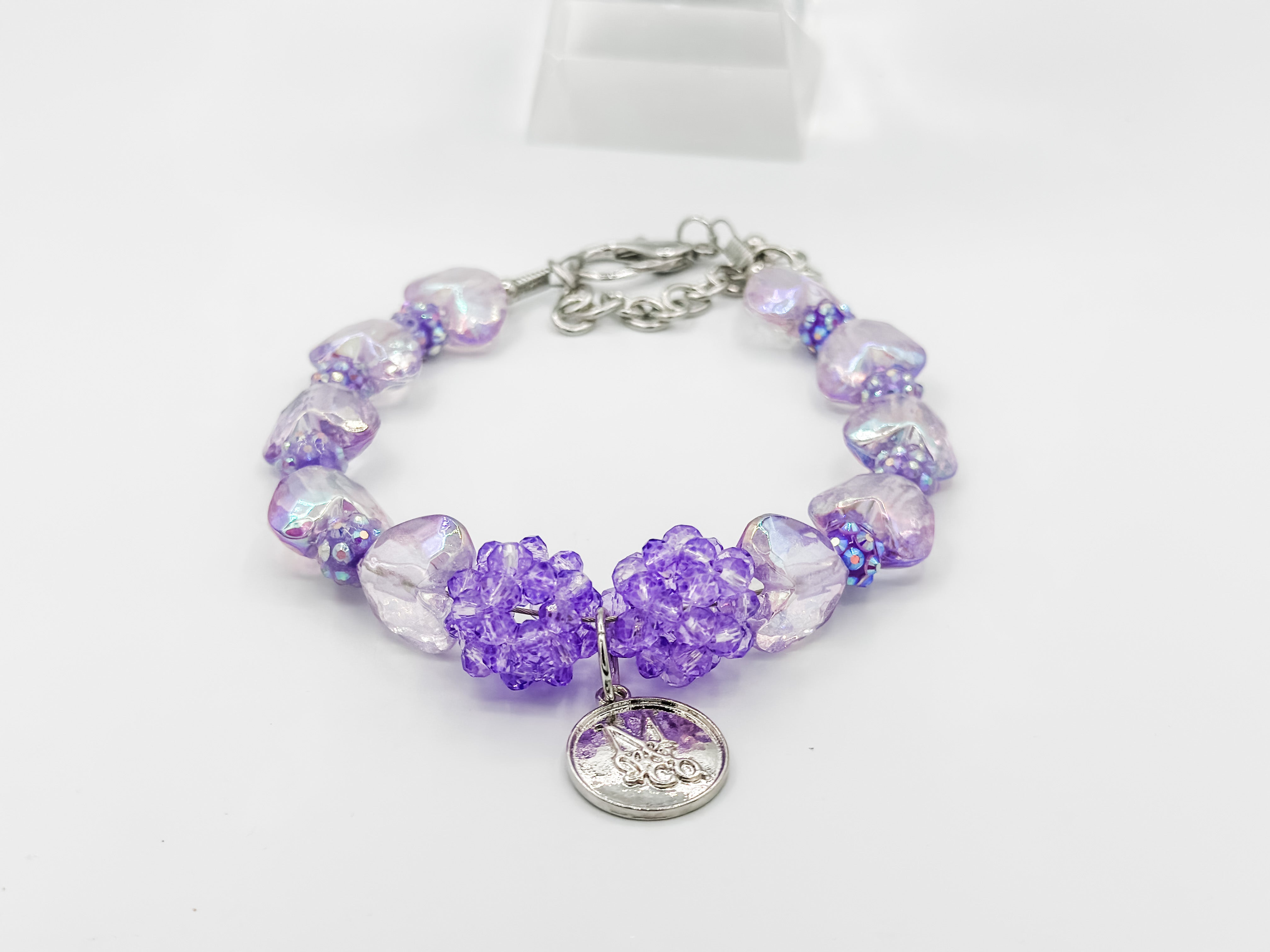 Necklace: Orchid Hearts