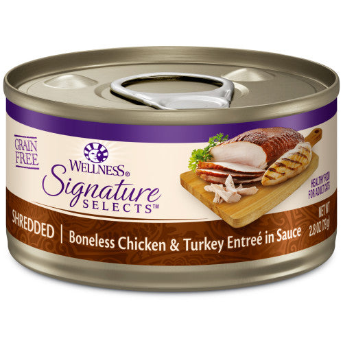 Wellness Core Adult Signature Select Shredded Chicken and Turkey Entree Wet Cat Food (5.3oz)