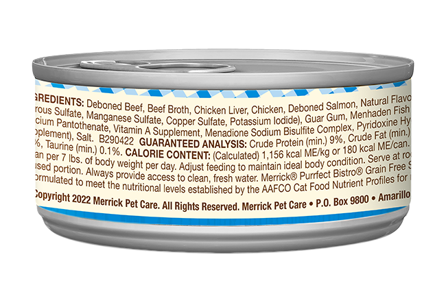 Merrick Purrfect Bistro Grain Free Adult Surf and Turf Pate Cat Food