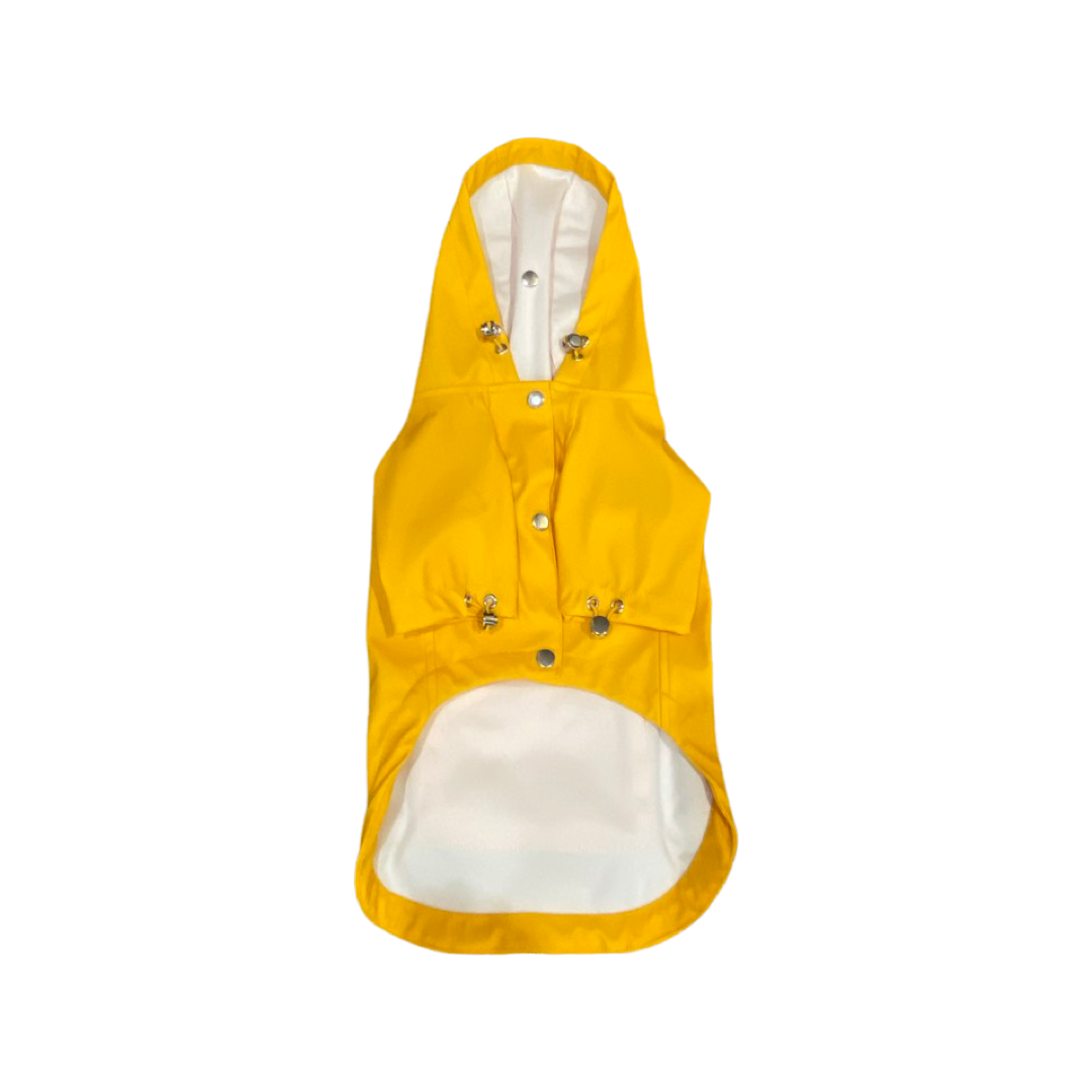 BESPOKE PAWS Echo Water Repellant Pet Raincoat - Waterproof Lightweight Adjustable Comfort Coats