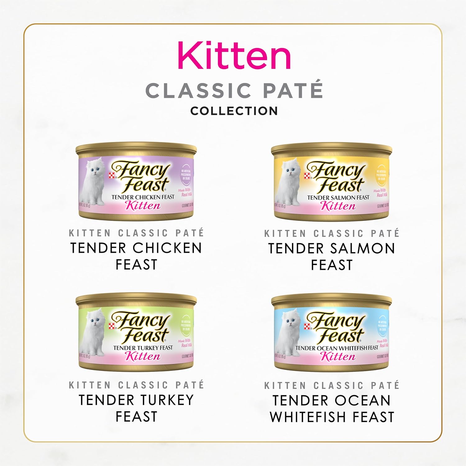 24Ct 3oz Fancy Feast Kitten Variety Pack