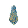 Blue & Gold Embossed Croc Italian Leather Tie