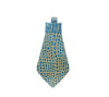 Allysa Payne Blue & Gold Embossed Croc Italian Leather Tie