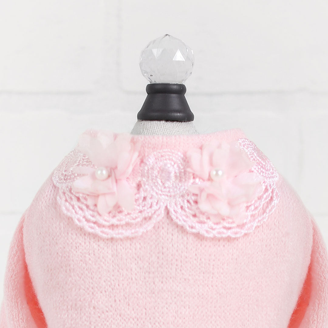 Hello Doggie Sweet Magnolia Pink Dog Sweater