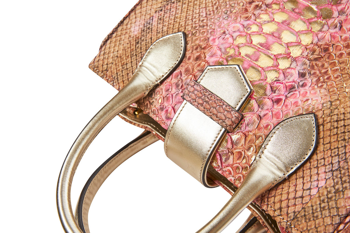 Allysa Payne Python Handbag