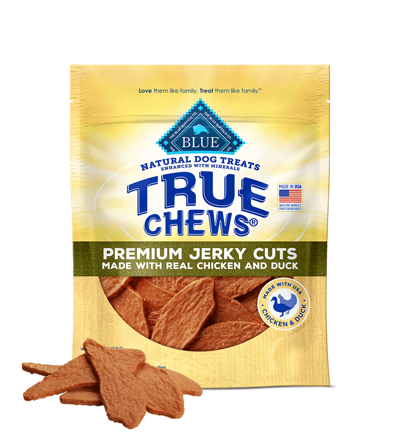 Blue Buffalo True Chews Jerky Cuts Chicken and Duck Dog Treats (10oz)