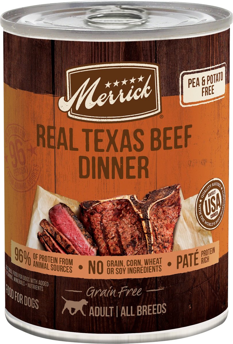 Merrick Grain Free Real Texas Beef Dinner Wet Dog Food (12.7oz)