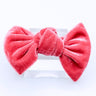 Velvet Knot Bow: Coral