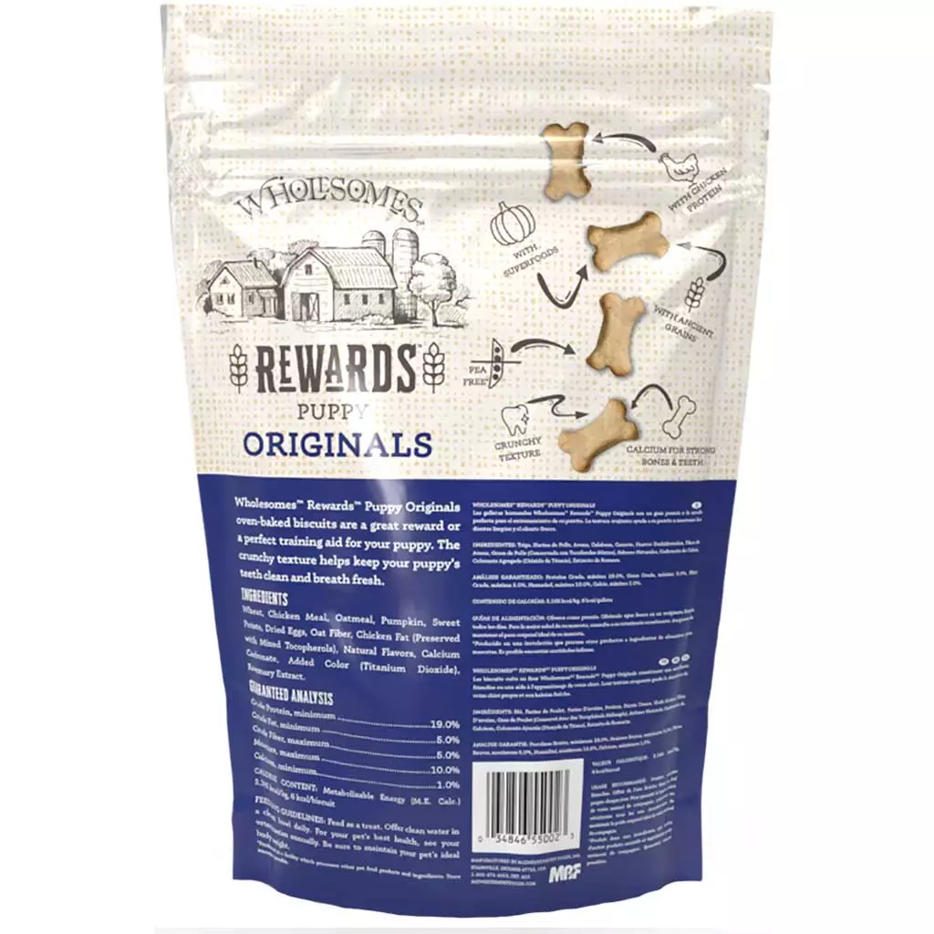 Wholesomes Puppy Original Dog Treats (2lb) - HT Animal Supply