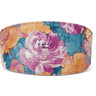 Floral Print Italian Leather 3” Wide Style Collar