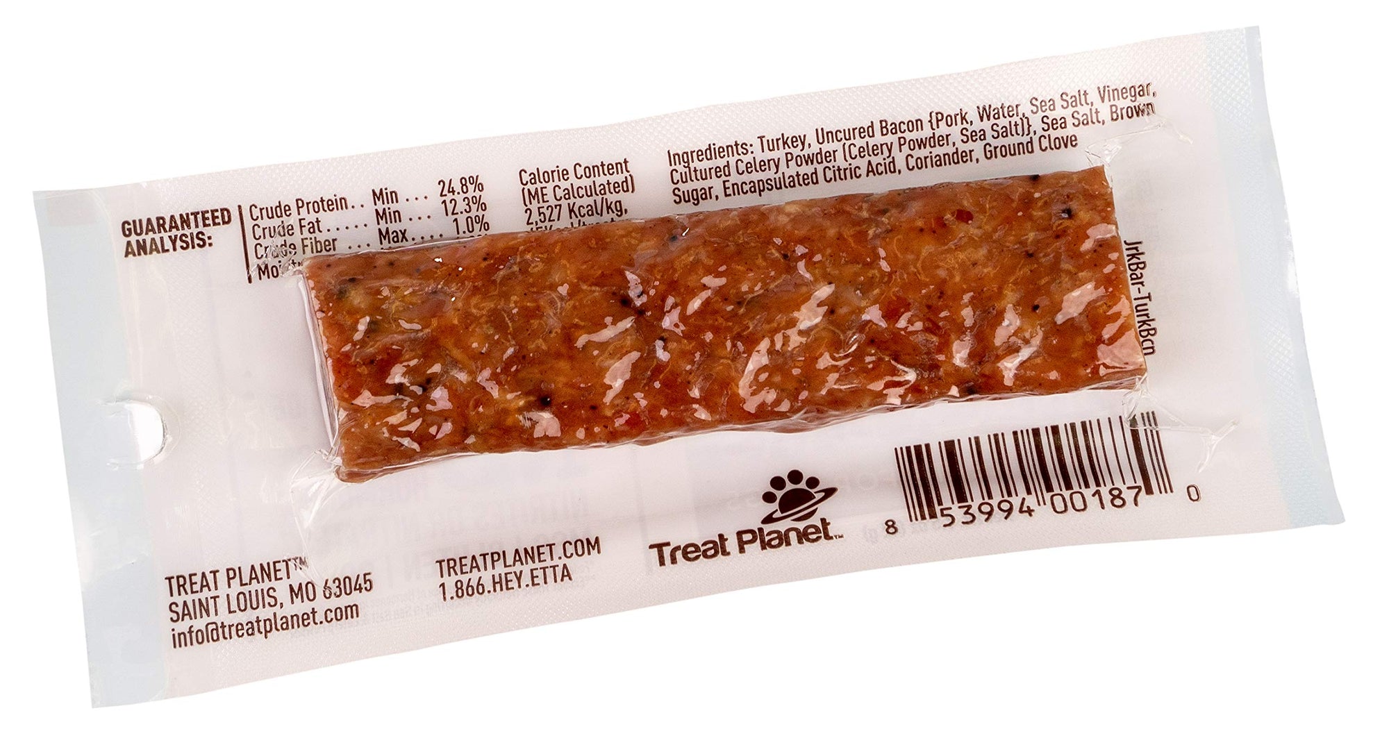 Etta Says Snack Bar Turkey and Bacon Dog Treat (1.5oz) - HT Animal Supply