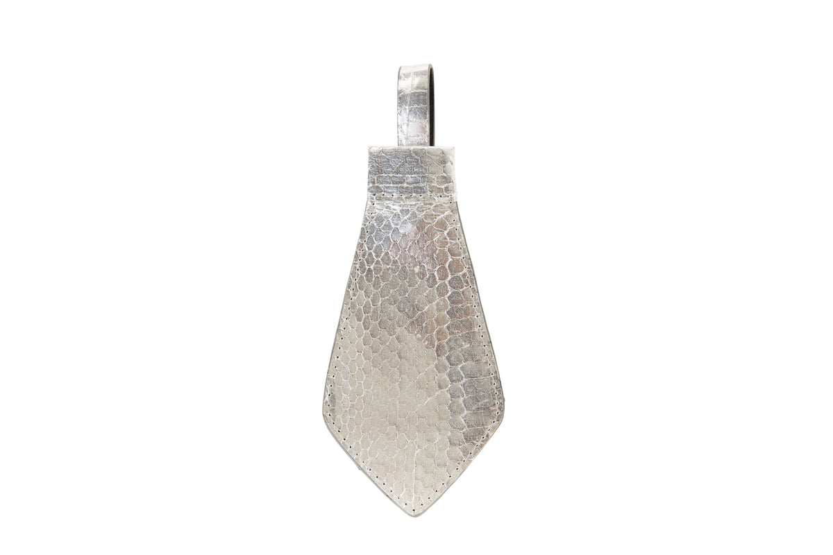 Allysa Payne Silver Viper Snake Tie