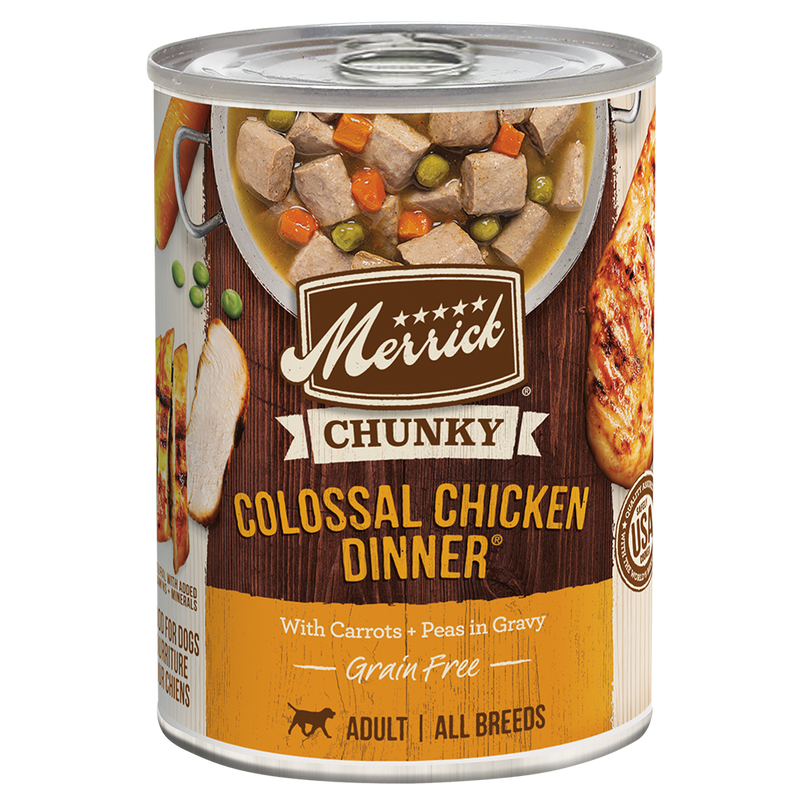 Merrick Chunky Grain Free Colossal Chicken Wet Dog Food (12.7oz)