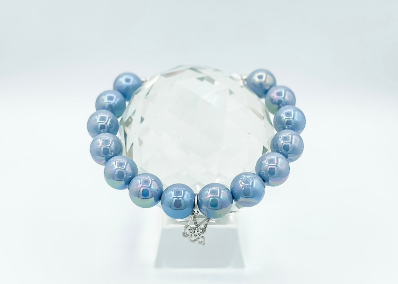 Necklace: Milky Blue