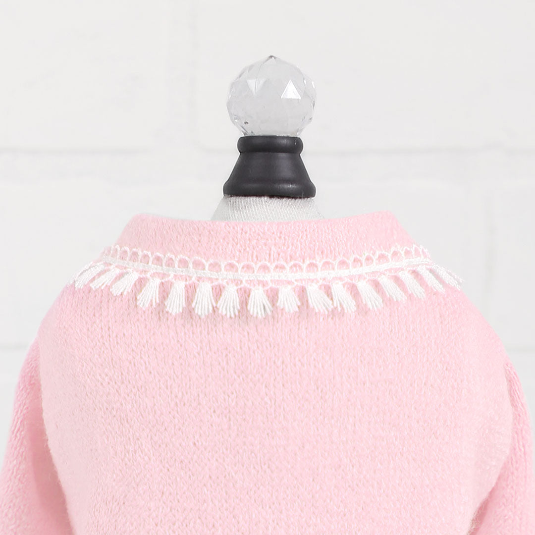 Hello Doggie Heavenly Kiss Cotton Baby Pink Dog Sweater