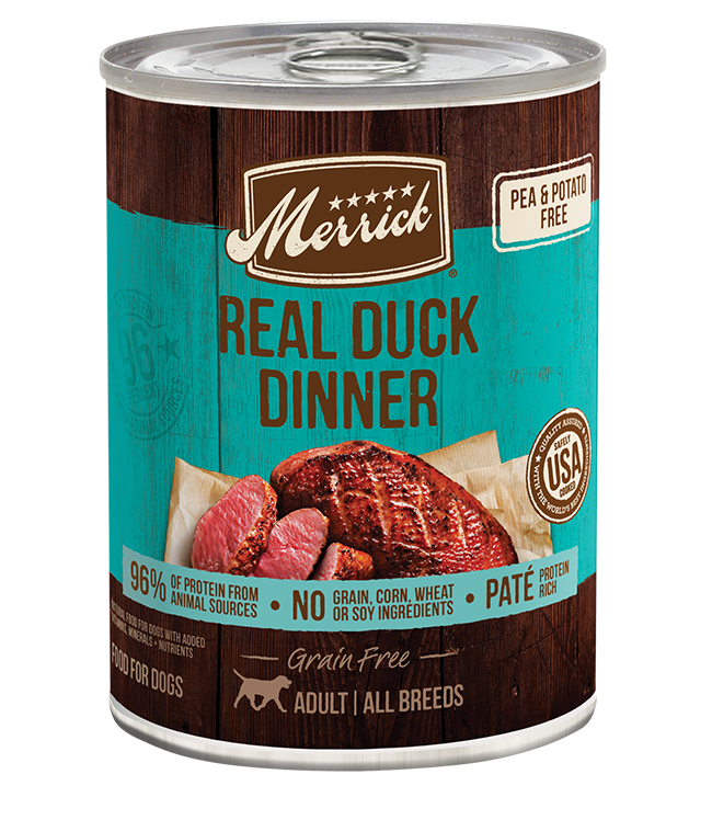 Merrick Grain Free Real Duck Dinner Wet Dog Food (12.7oz)