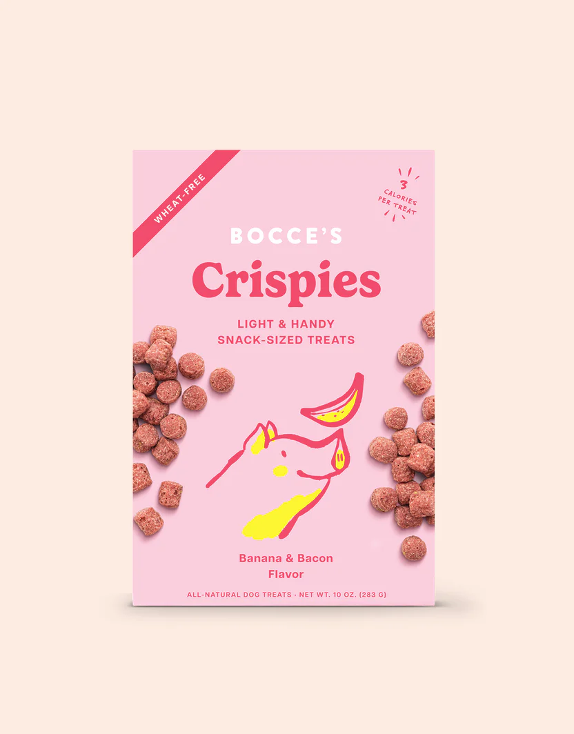 Bocces Crispies Banana and Bacon Dog Treats (10oz)