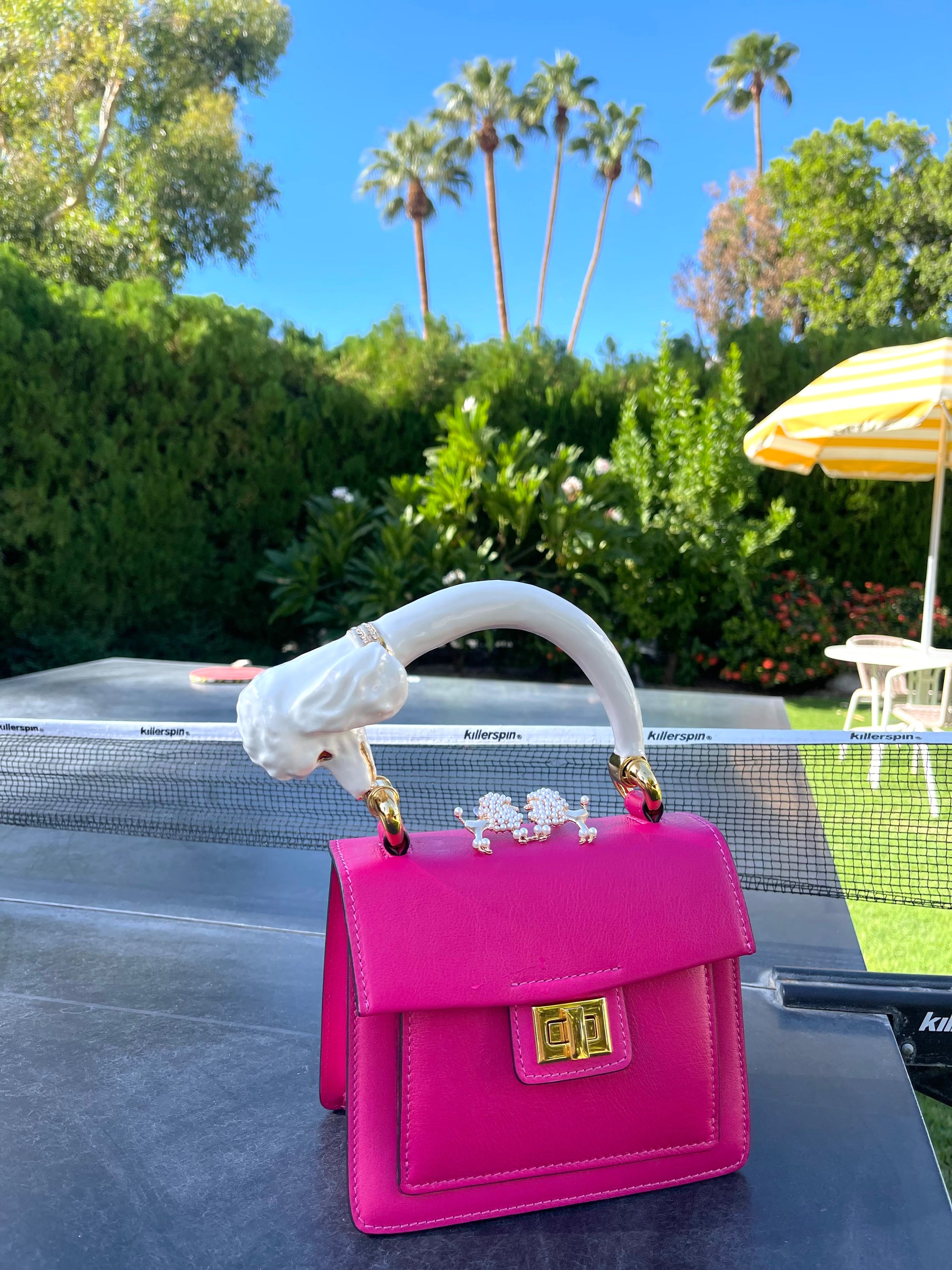 Allysa Payne The Beverly Poodle Handle Handbag