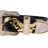 Black/Gold Custom Snake Swarovski Crystal Collar