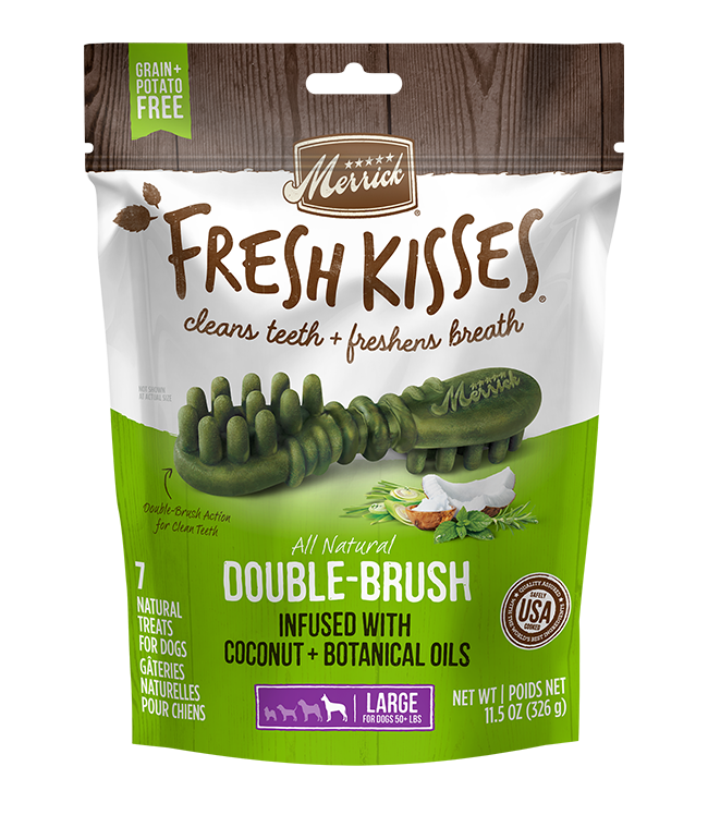 Merrick Fresh Kisses Coconut Dental Treats For Large Dogs (27oz) (16Ct)