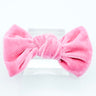 Velvet Knot Bow: Bubble Gum