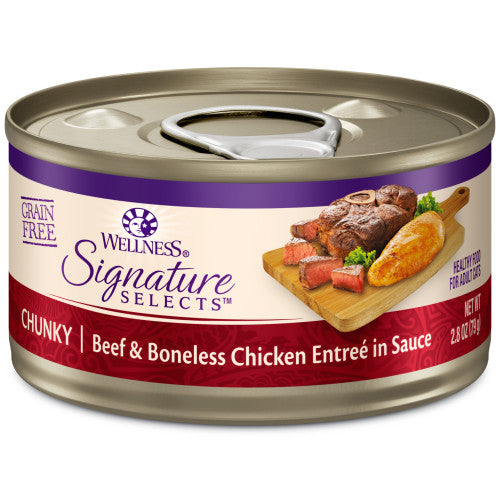 Wellness Core Adult Signature Select Chunky Beef and Chicken Entree Wet Cat Food (5.3oz)