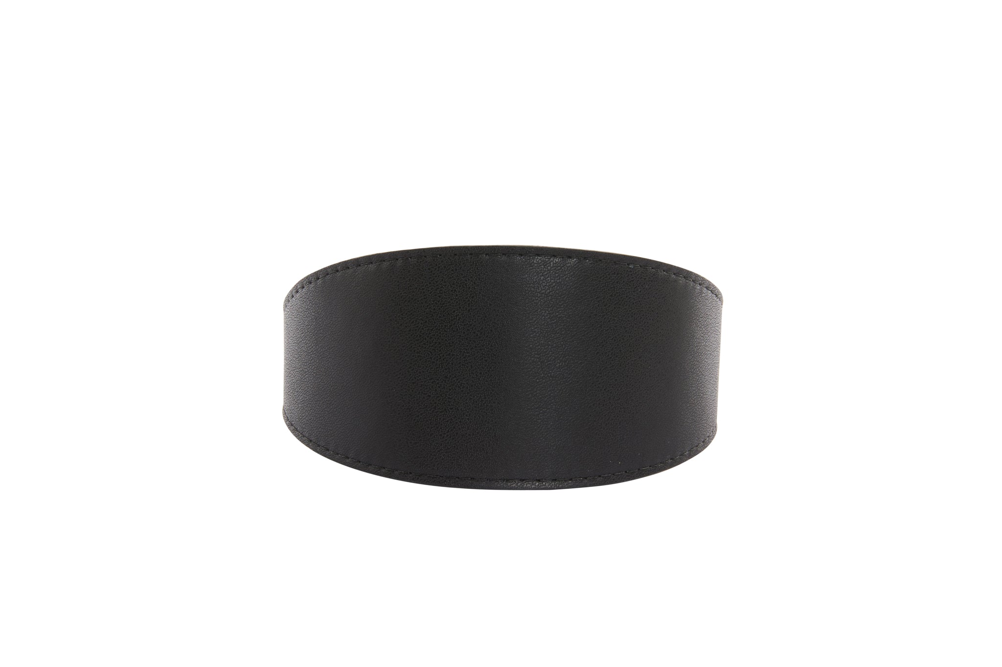 Black Vegan Leather 2" Wide Collar