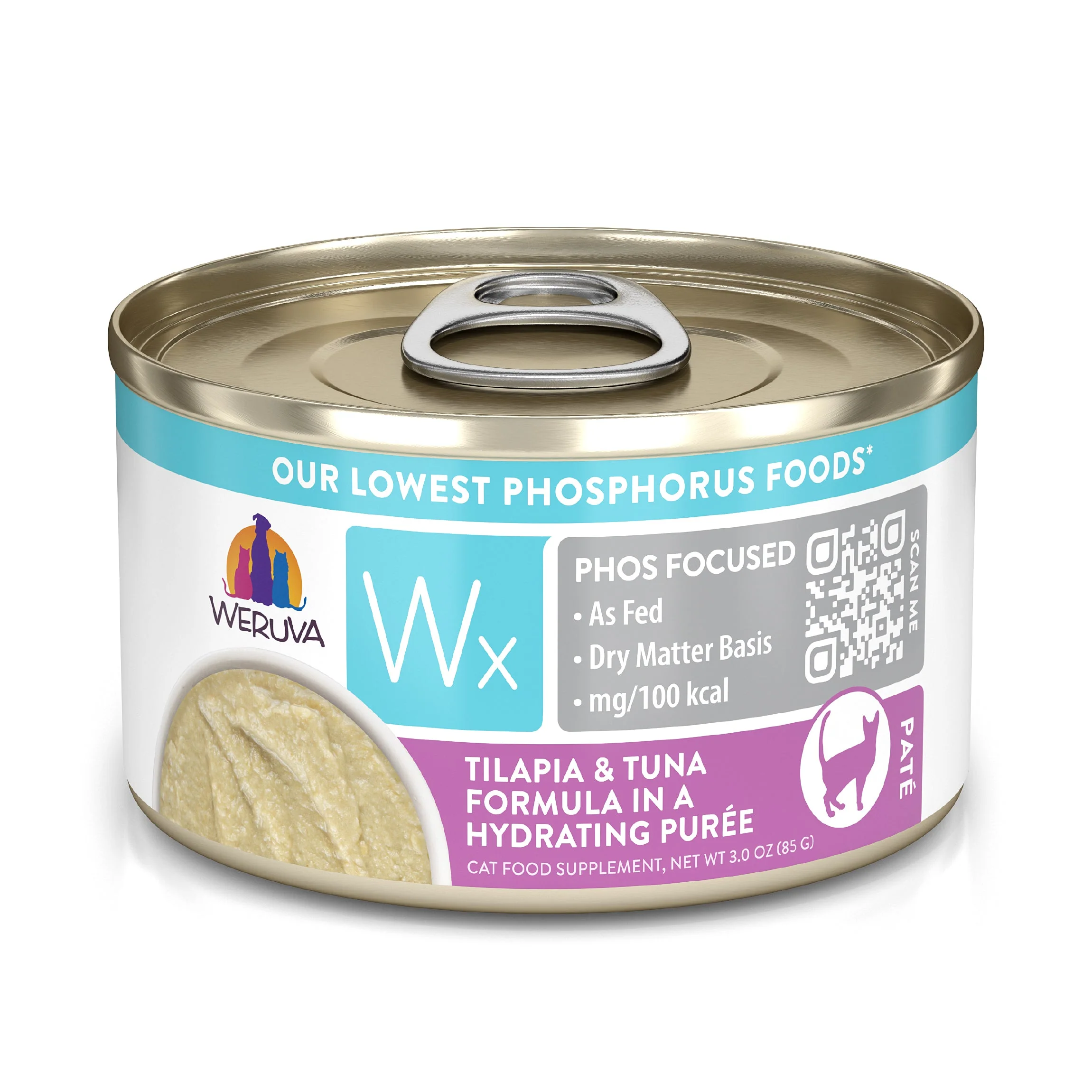 Weruva WX Tilapia and Tuna Wet Cat Food (3oz)