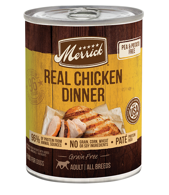 Merrick Grain Free Real Chicken Dinner Wet Dog Food (12.7oz)