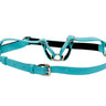 Turquoise Italian Leather Harness