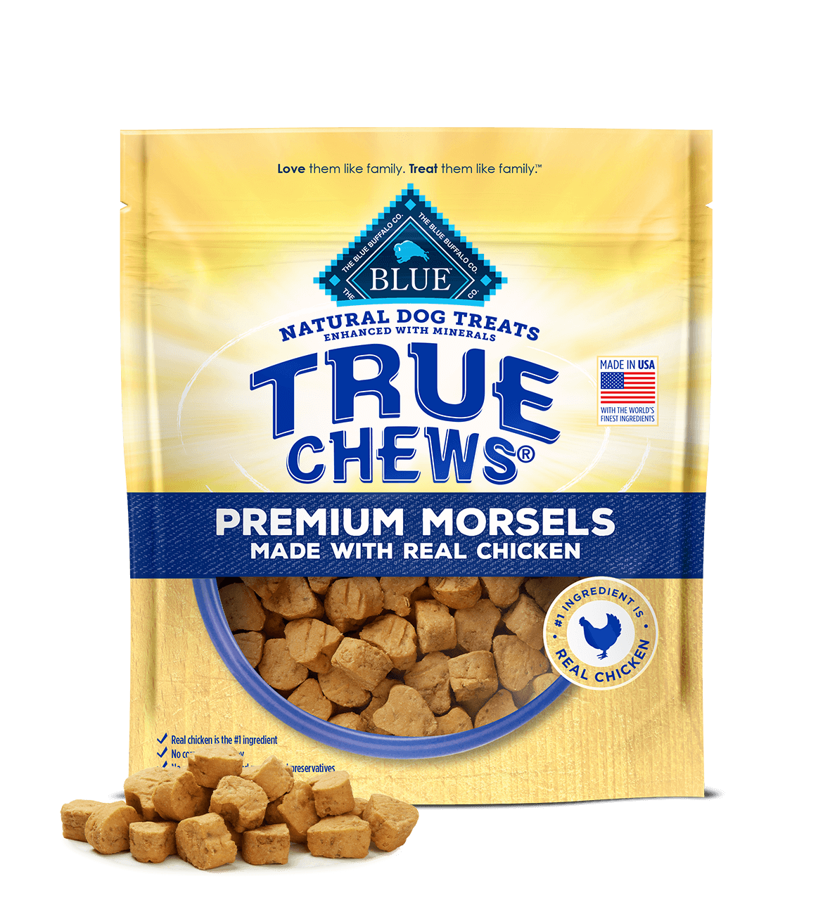 Blue Buffalo True Chews Morsels Chicken Dog Treats (11oz)