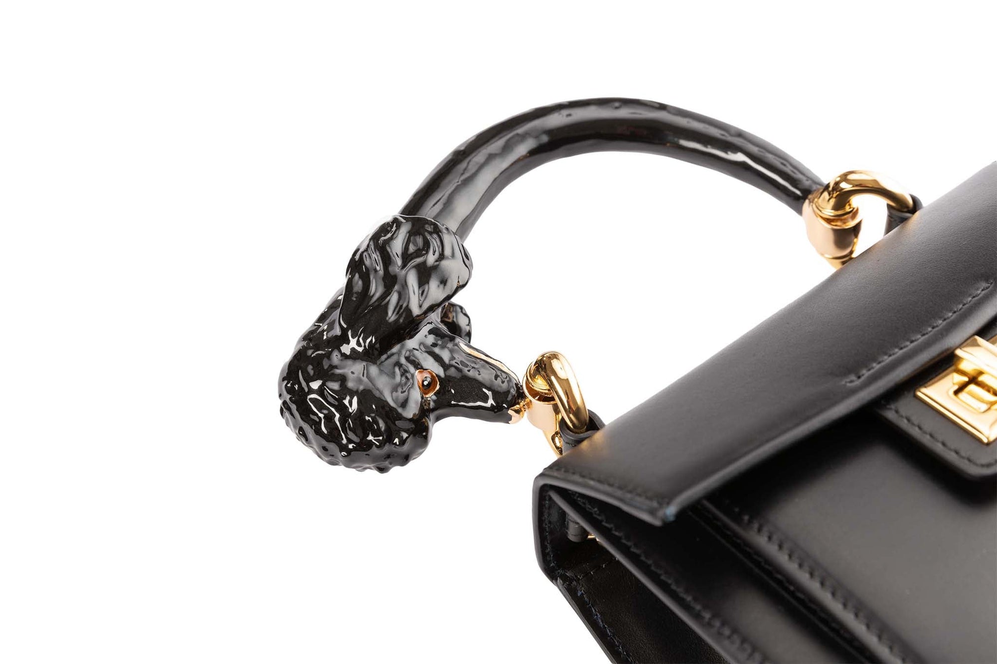 Allysa Payne The Gracie Poodle Handle Handbag