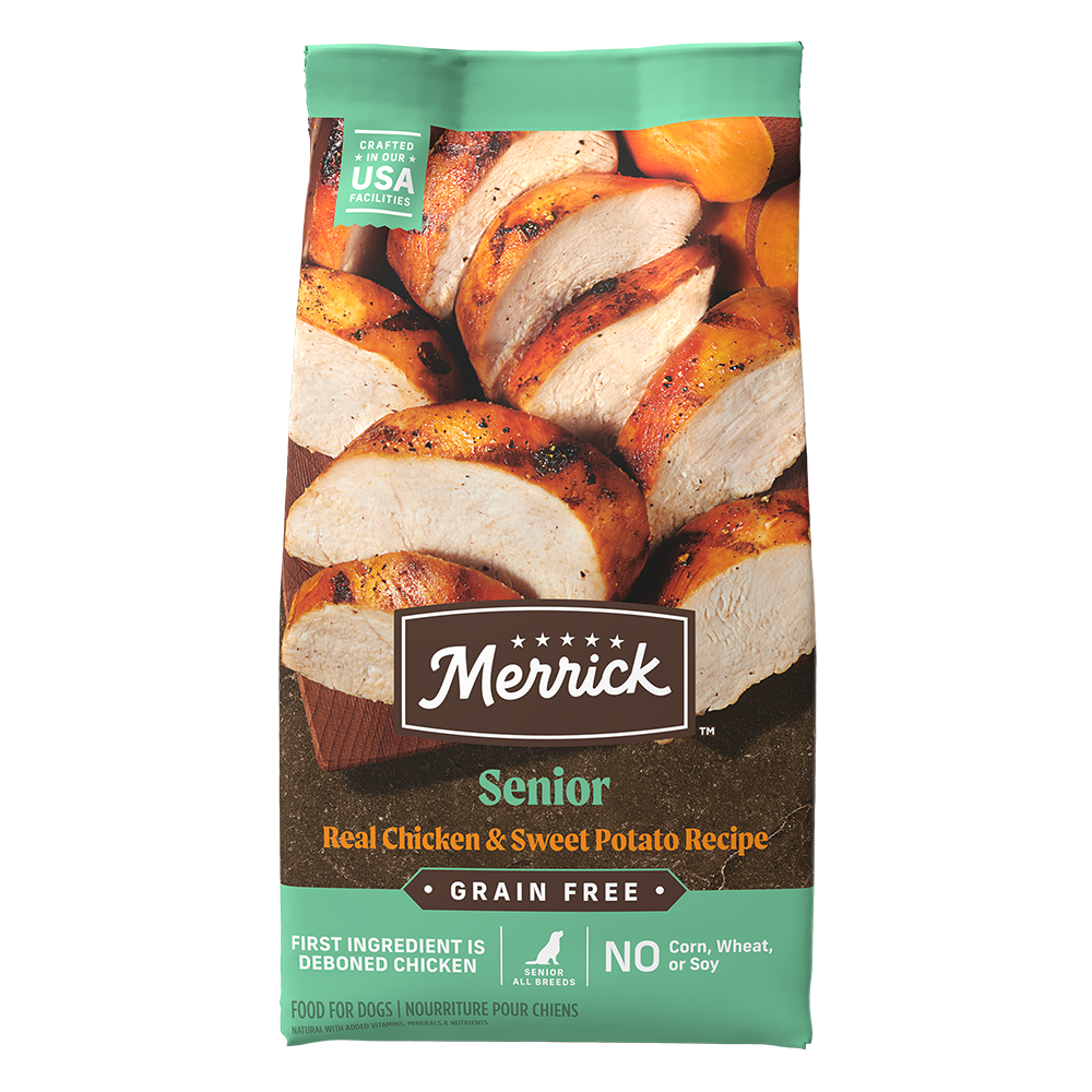 Merrick Grain Free Senior Chicken and Sweet Potato Dog Dry Food (4lb)