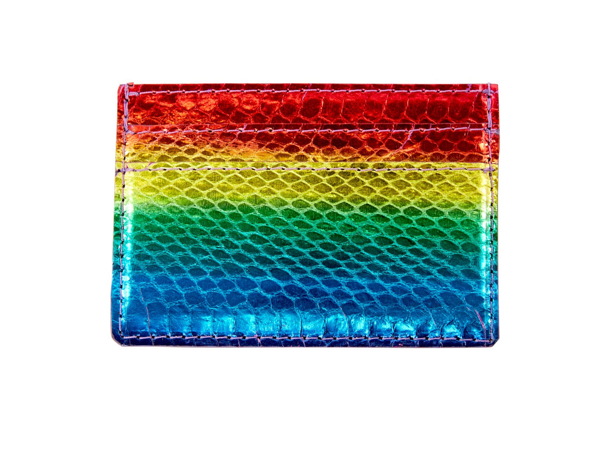 Allysa Payne Pride Collection Favorite. Rainbow Snake Card Wallet
