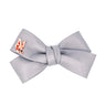 Leather Twist Bow: Titanium Smoke