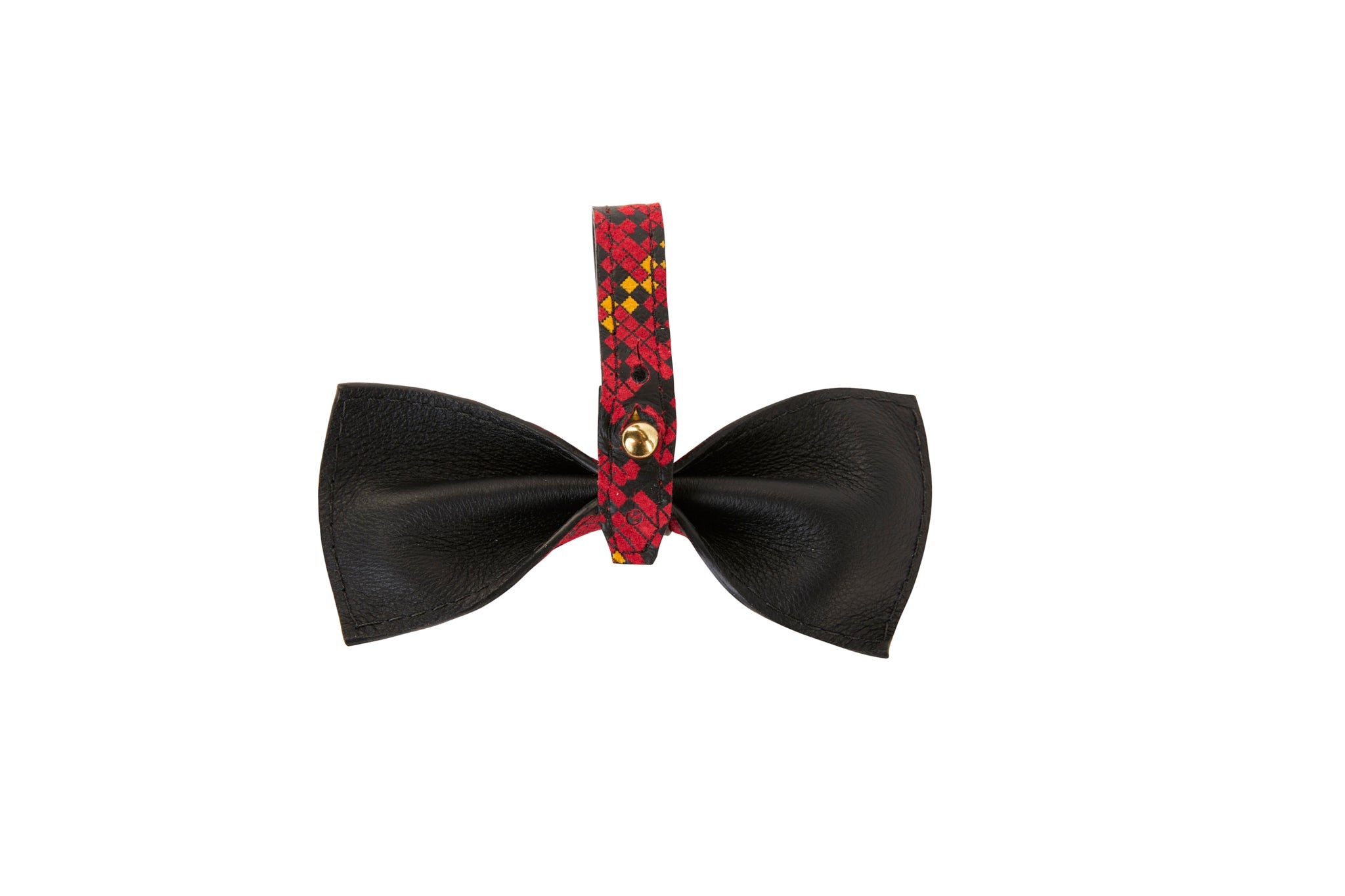 Red, Yellow & Black Plaid Bowtie