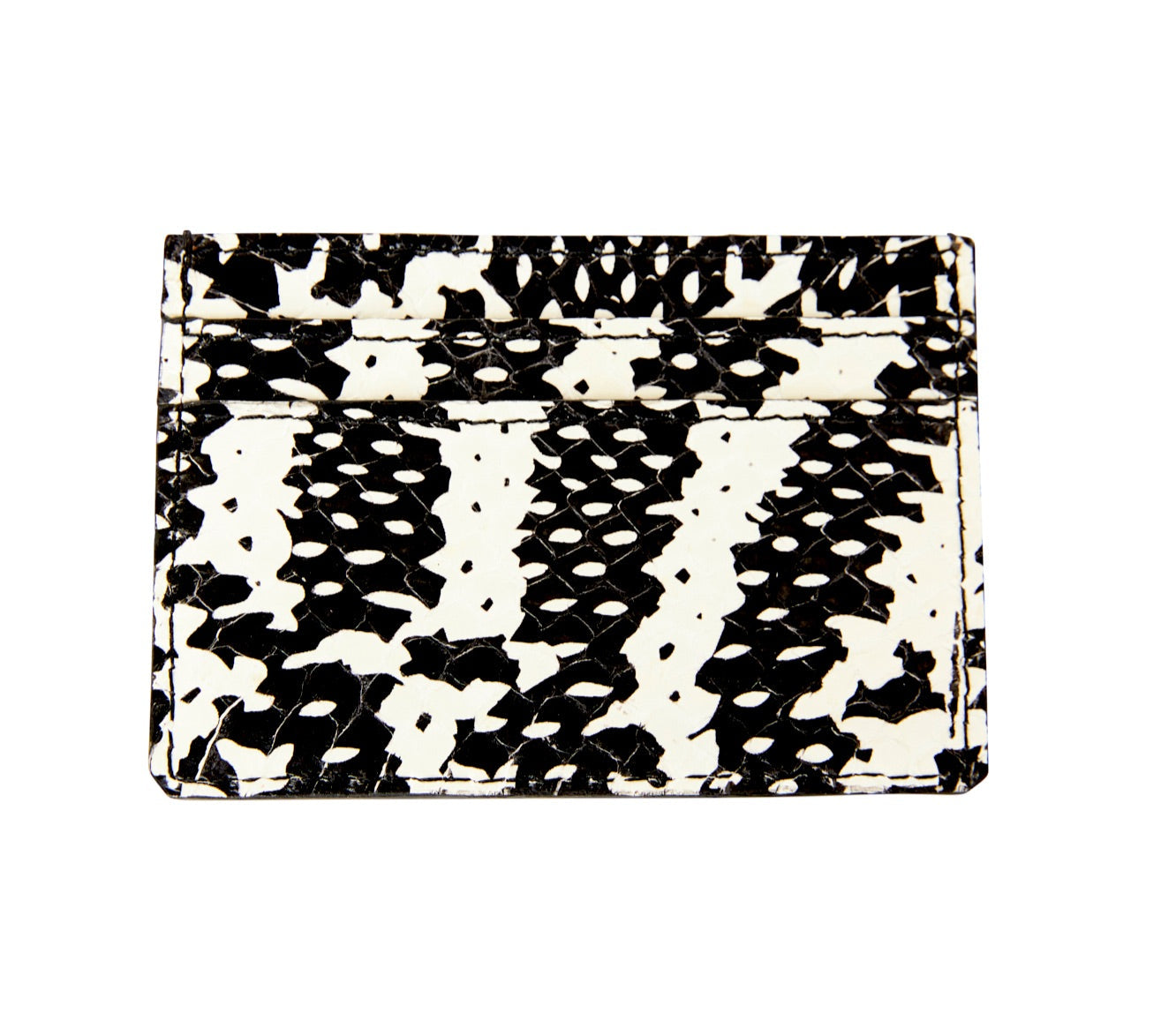 Allysa Payne Black & White Snake Card Wallet