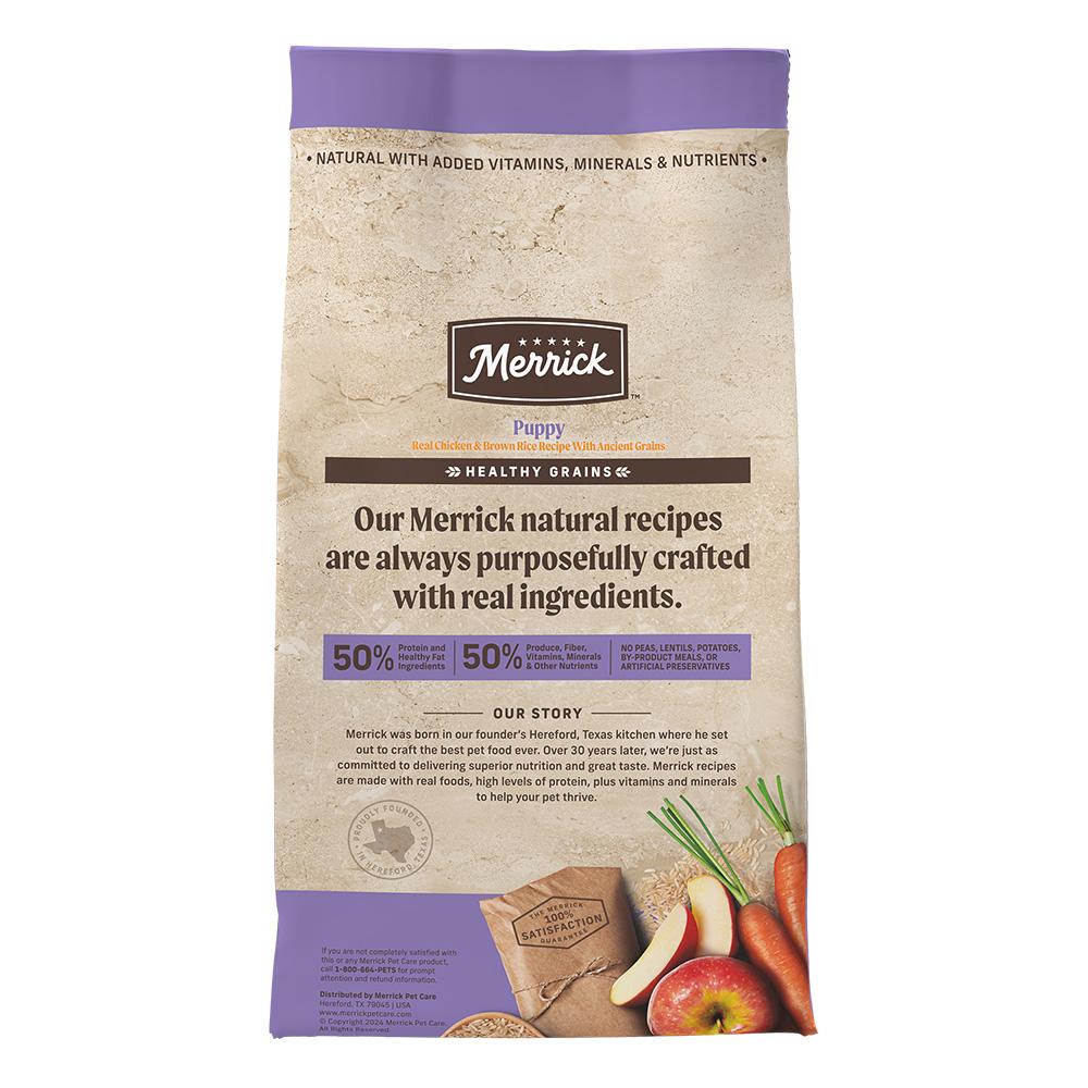 Merrick Classic Healthy Grains Puppy Chicken and Brown Rice Dry Dog Food (4lb)