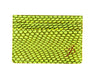 Neon Green Viper Snake Card Wallet