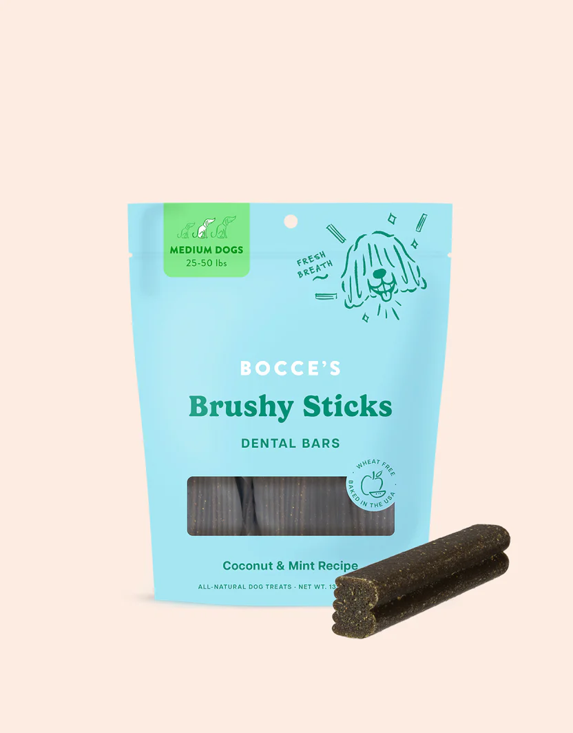 Bocces Brushy Stick for Medium Dogs (13oz)