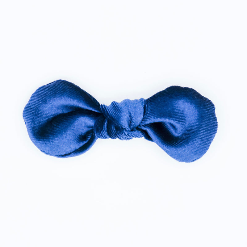 Velvet Bow: Navy Blue