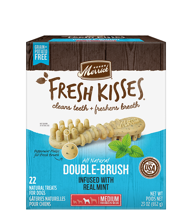 Merrick Fresh Kisses Mint Dental Treats For Medium Dogs (23oz) (22Ct)