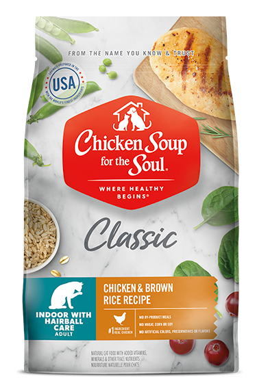 Chicken Soup Adult Chicken and Brown Rice Indoor Cat Hairball Control Food (4.5lb)