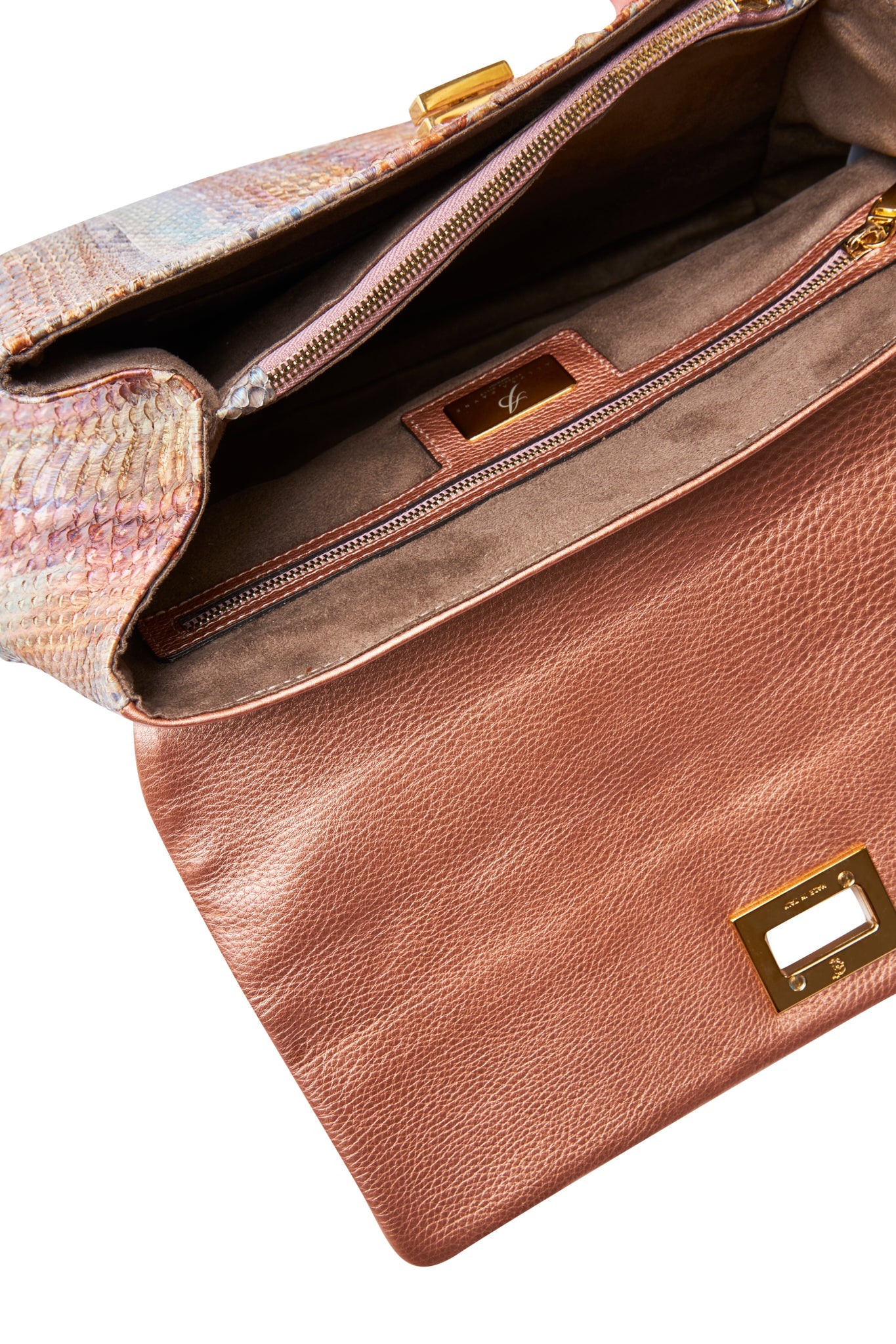 Allysa Payne Iridescent Python & Business/Travel Bag