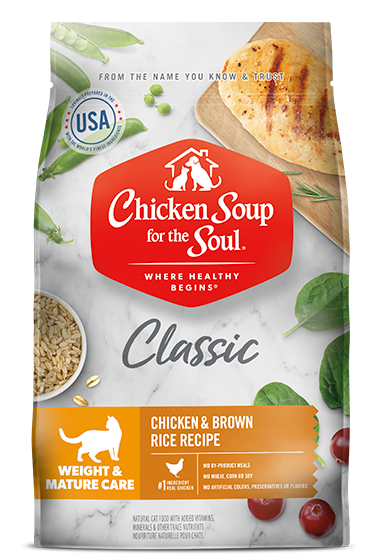 Chicken Soup Mature & Weight Chicken and Brown Rice Cat Food (4.5lb)